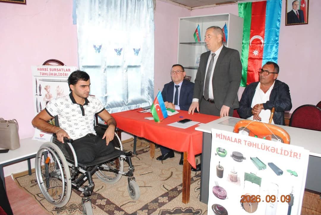 Ağcabədidə mina təhlükəsizliyinə dair maarifləndirmə tədbiri keçirilib