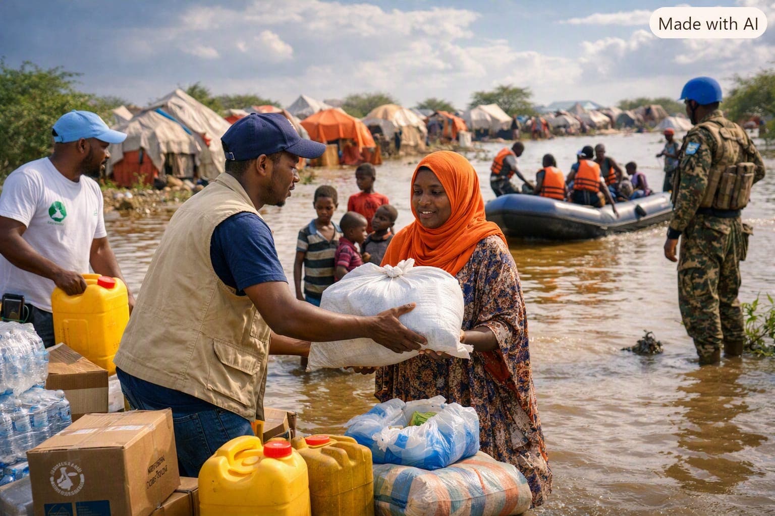 Somalidə daşqın təhlükəsinə qarşı 600 min nəfərə yardım göstəriləcək