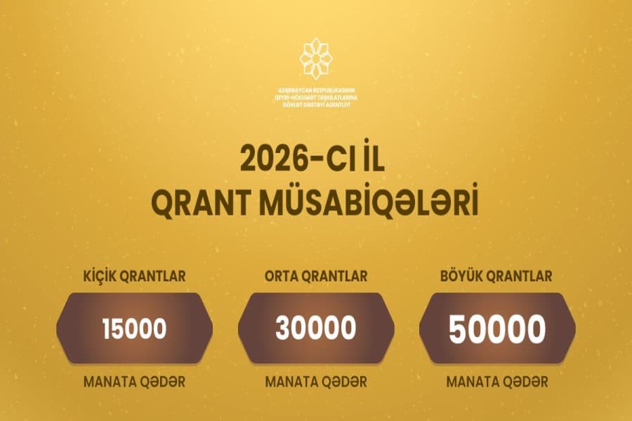 QHT Agentliyi 2026-cı il üzrə qrant müsabiqələrini elan etdi