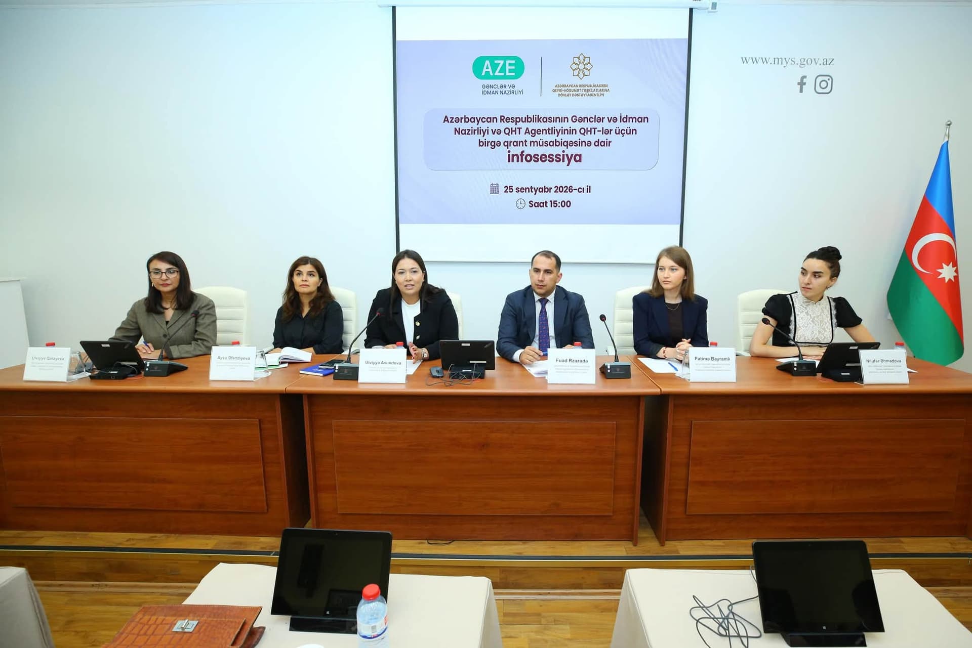 Gənclər və İdman Nazirliyi və QHT Agentliyi QHT-lər üçün birgə infosessiya keçirib