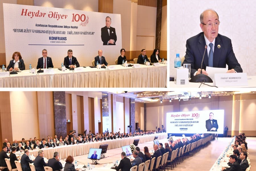 Bakıda “Heydər Əliyev və məhkəmə-hüquq islahatları: tarix, zaman və nailiyyətlər” mövzusunda konfrans keçirilib - FOTO