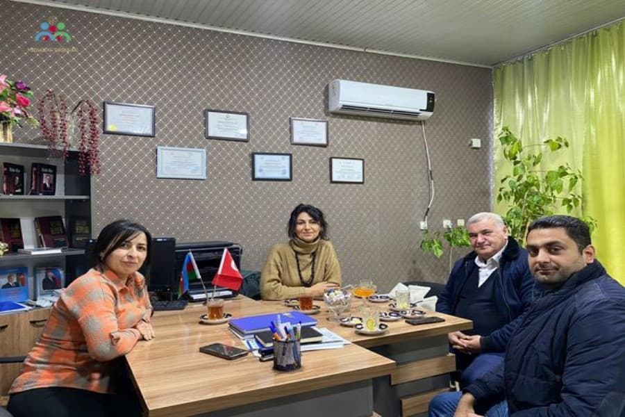 Gəncə 1 saylı Mediasiya Təşkilatının əməkdaşları Bərdə və Goranboy rayonunlarında mediatorlarla görüşüb - FOTOLAR