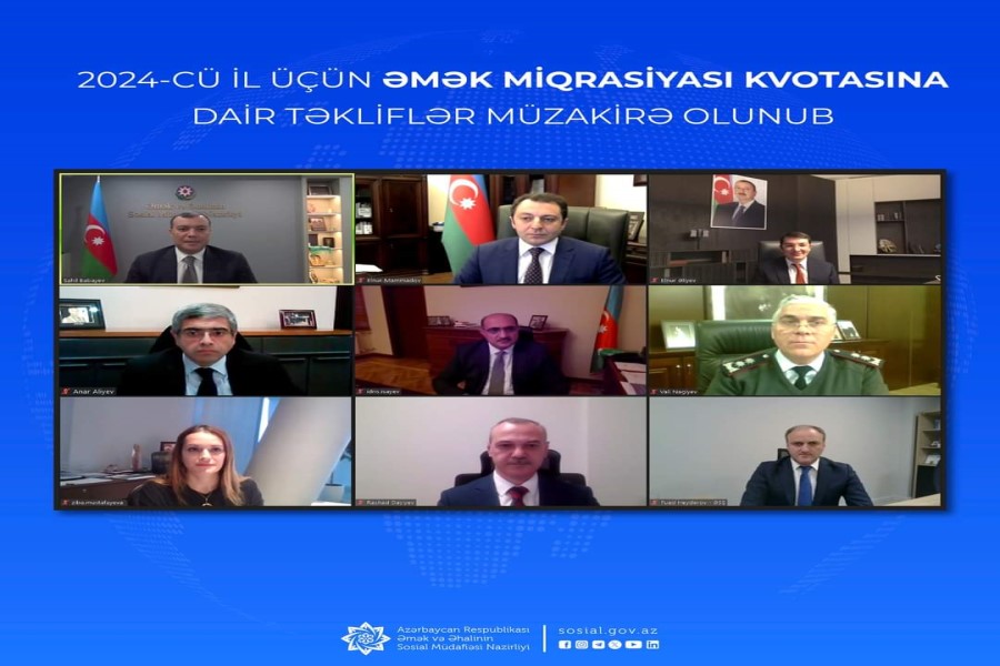2024-cü il üçün əmək miqrasiyası kvotasına dair təkliflər müzakirə olunub