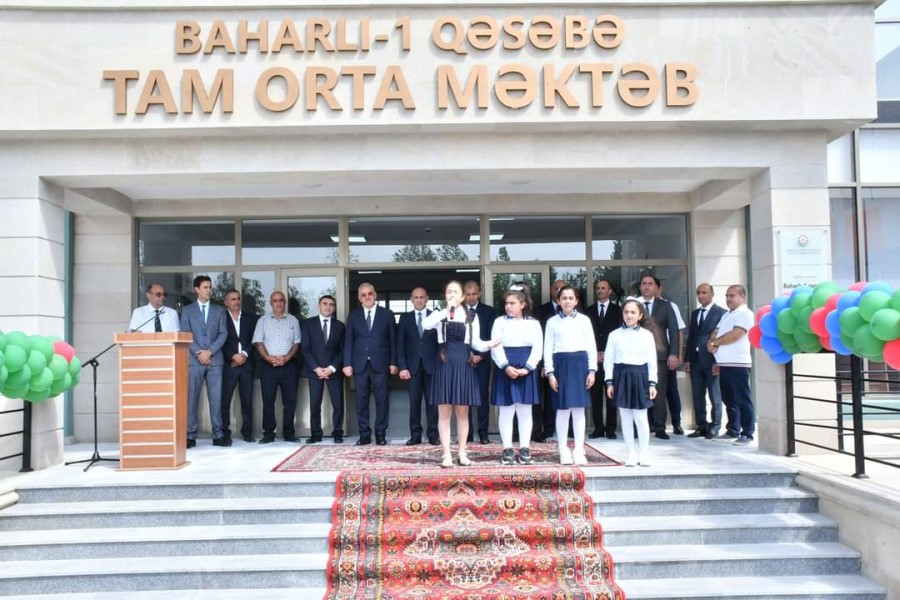 Ağdam rayonu Baharlı – 1 qəsəbə məktəbinin açılışı olub