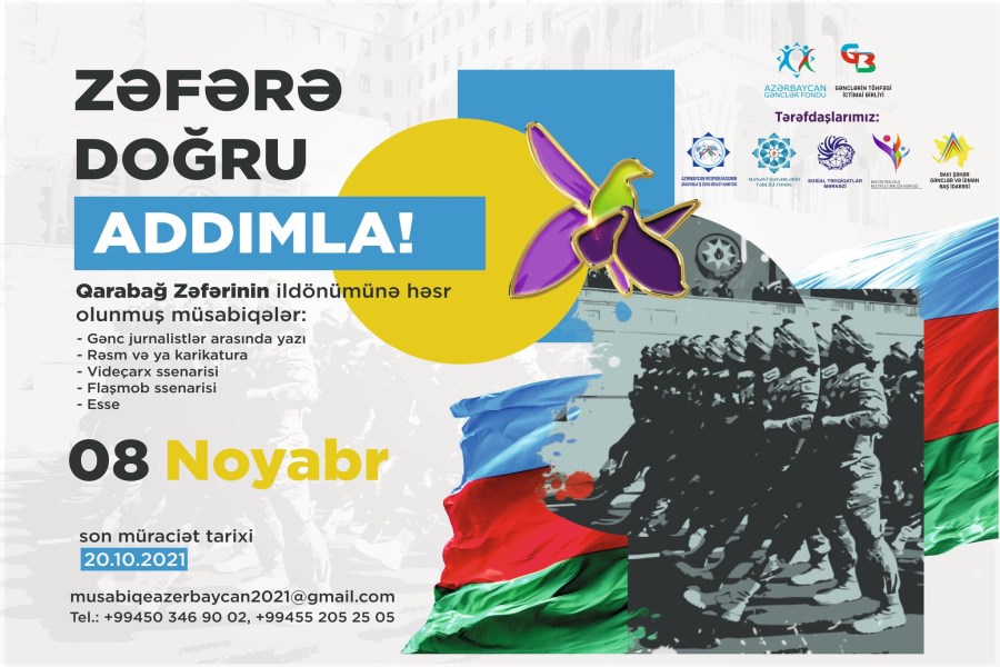 3 ölkənin gəncləri arasında “Qarabağ Zəfəri”nə həsr olunmuş müsabiqələr keçiriləcək