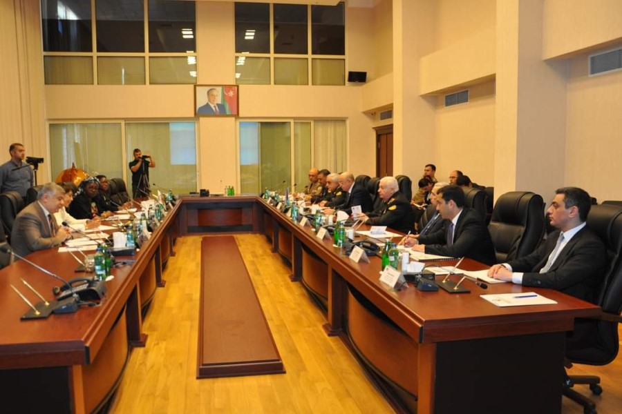 Nazir Kəmaləddin Heydərov Beynəlxalq Mülki Müdafiə Təşkilatının Baş katibi xanım Njupuo Yap Mariatu ilə görüşüb