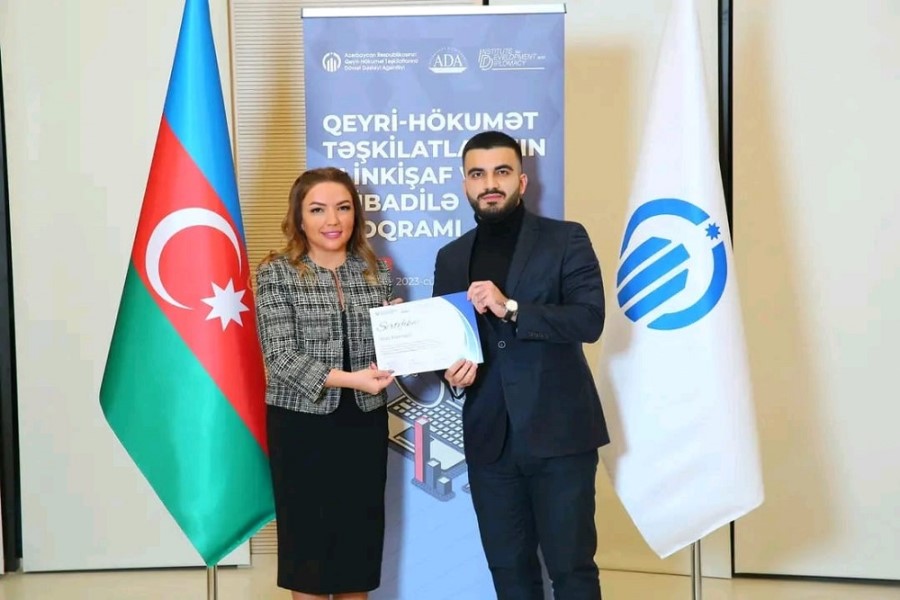 "Qarabağın Tərəqqisi Naminə” Ictimai Birliyi üzvü İlkin Namazlı maraqlı təcrübələr qazanıb