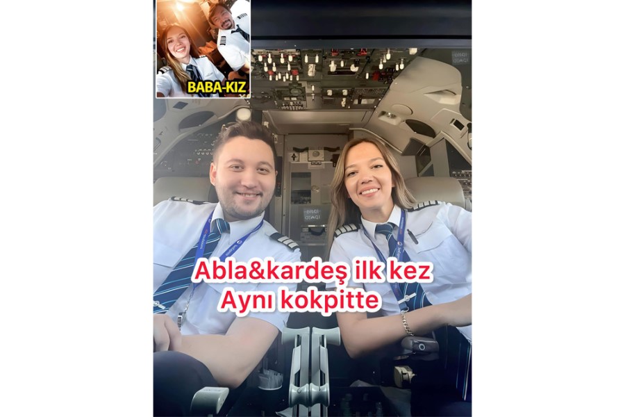 Səma aşiqi olan ailə – ata və iki övladı da pilot