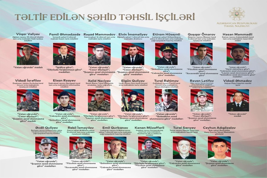 Vətən Müharibəsində tarix yazmış Qəhrəman təhsil işçiləri!