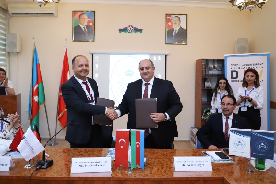 BSU və Türkiyənin Türk-Alman Universiteti arasında əməkdaşlıq müqaviləsi imzalanıb