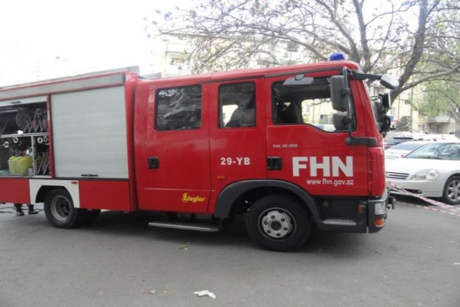 Bakıda oteldə yanğın: bu küçə bağlandı