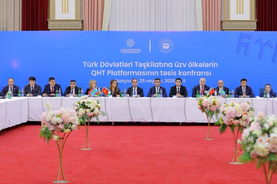 Türk Dövlətləri Təşkilatına üzv ölkələrin QHT-lərinin Həmrəylik Forumu Naxçıvanda davam edib - FOTOLAR