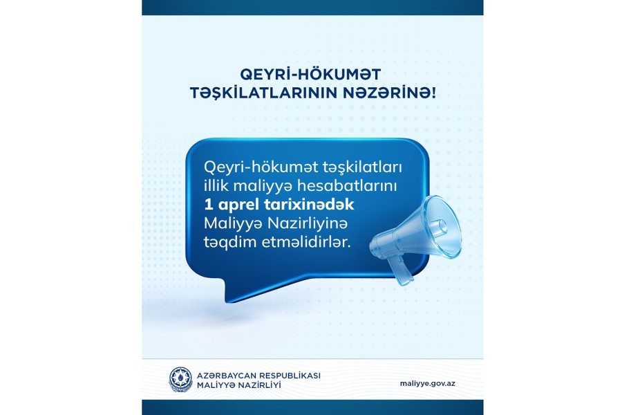 QHT-lər illik maliyyə hesabatlarını 1 aprel tarixinədək təqdim etməlidirlər