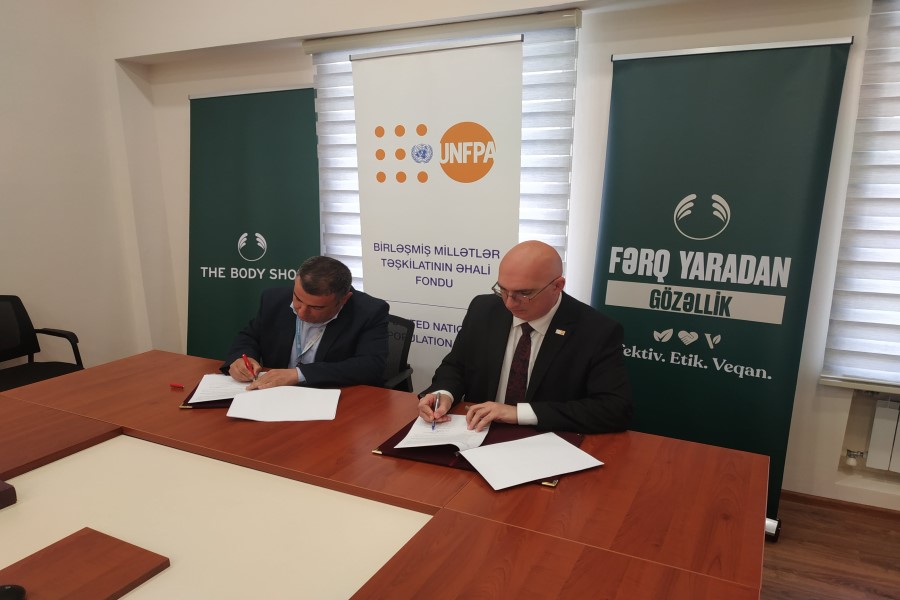 UNFPA və “The Body Shop” Azərbaycanda gender bərabərliyinin təşviqi və gender əsaslı zorakılıqla mübarizə sahəsində əməkdaşlıq edəcəklər
