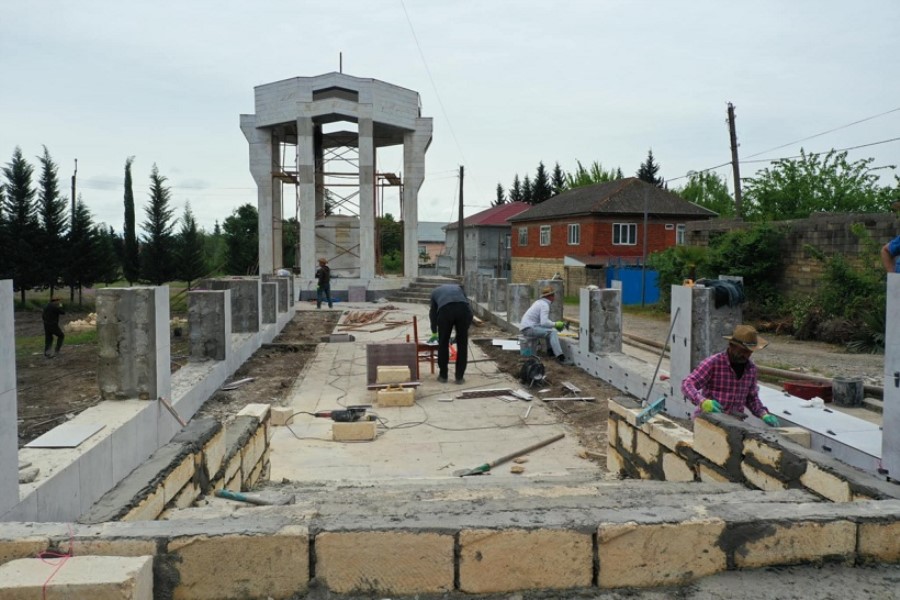 Ərkivandakı “Şəhidlər bulağı” abidə-kompleksi əsaslı təmir edilir - MASALLIDA