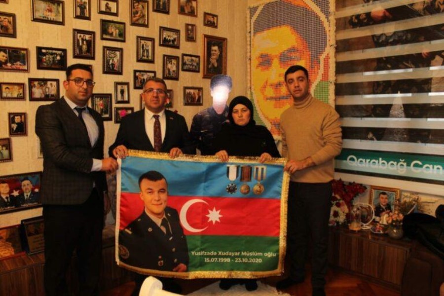 DAK təmsilçiləri şəhid Xudayar Yusifzadənin ailəsini ziyarət ediblər