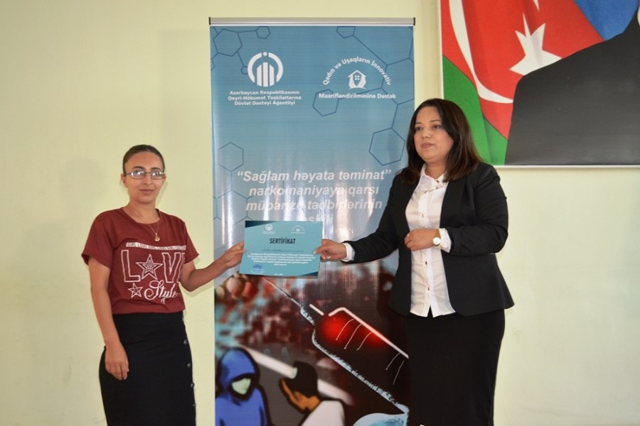 Saatlı rayonunda “Qadına qarşı zorakılıq və sosial ədalət” adlı təlim- FOTOLAR