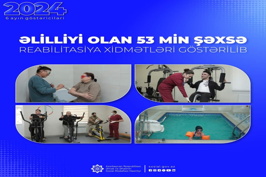 Əlilliyi olan 53 min şəxsə reabilitasiya xidmətləri göstərilib