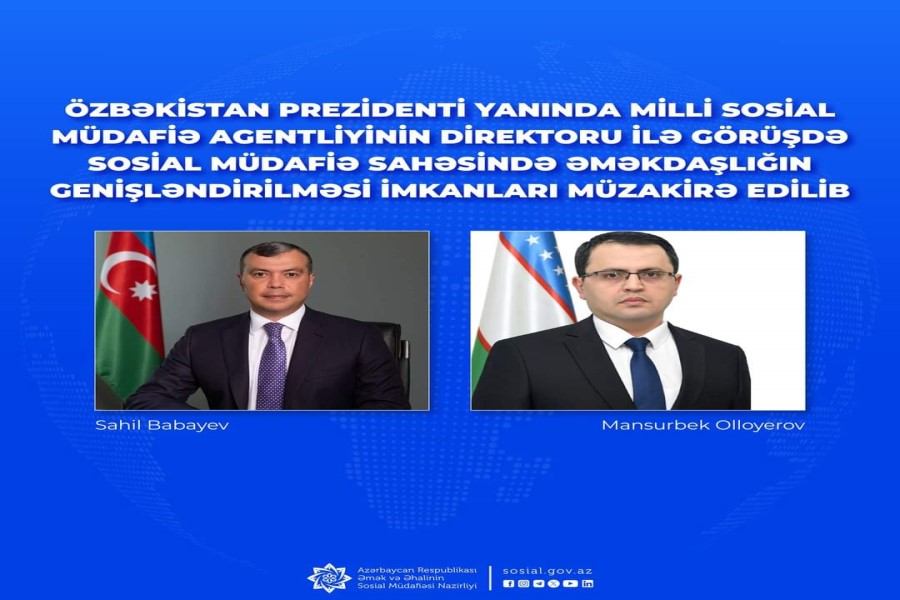 Özbəkistanla əmək, məşğulluq, sosial müdafiə sahələrində gələcək əməkdaşlıq məsələləri müzakirə edilib