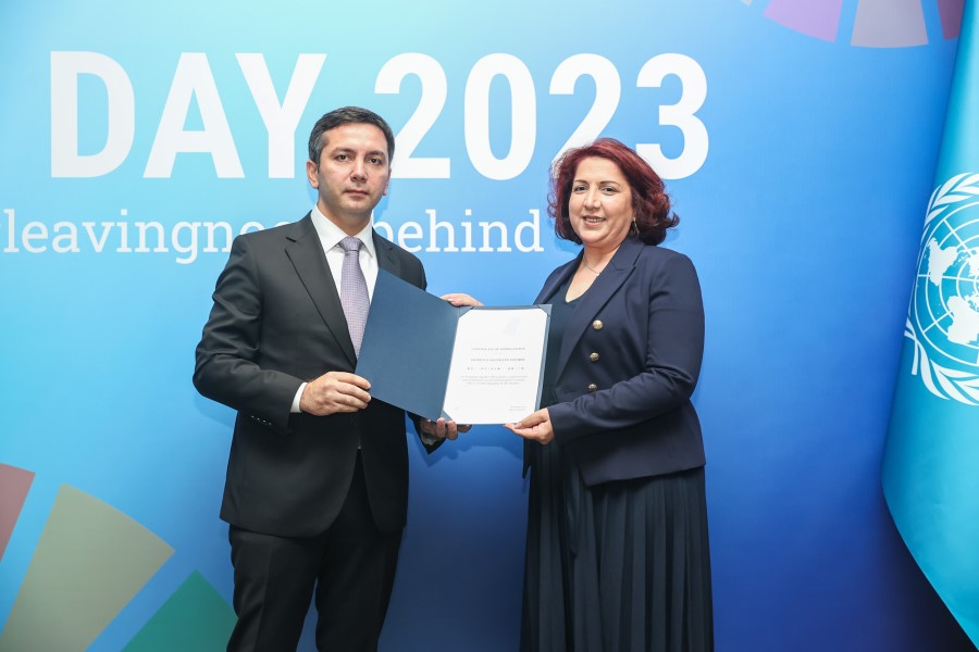 Qadın Gündəliyi Platformasının rəhbəri BMT tərəfindən təltif edildi - FOTO