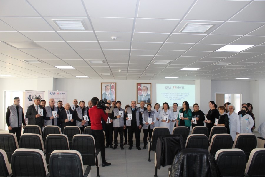 Vərəmin Təsirinə Məruz Qalmış İnsanların hüquqları ilə bağlı maarifləndirmə layihəsinə start verilib - FOTO