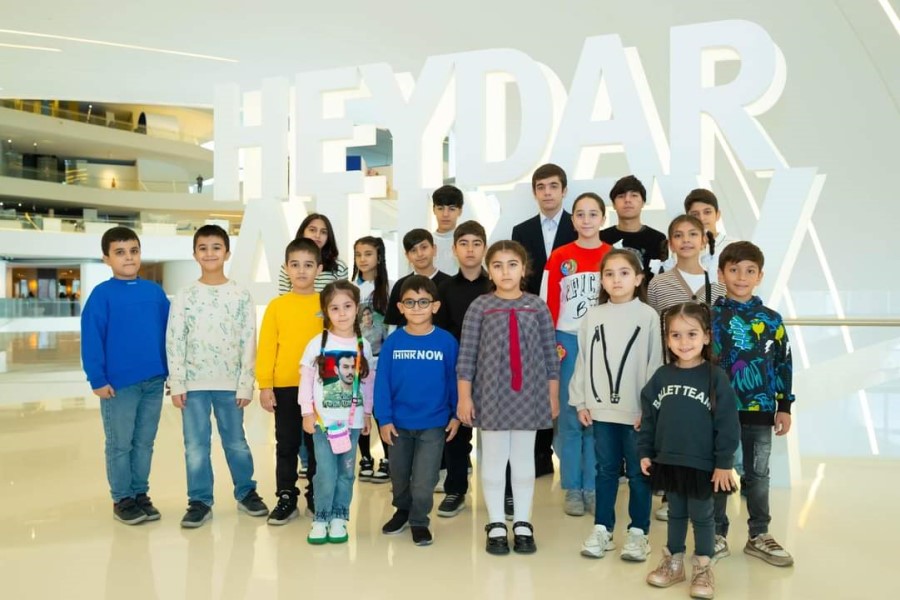 Şəhid övladlarının Heydər Əliyev Mərkəzinə ekskursiyası təşkil olunub