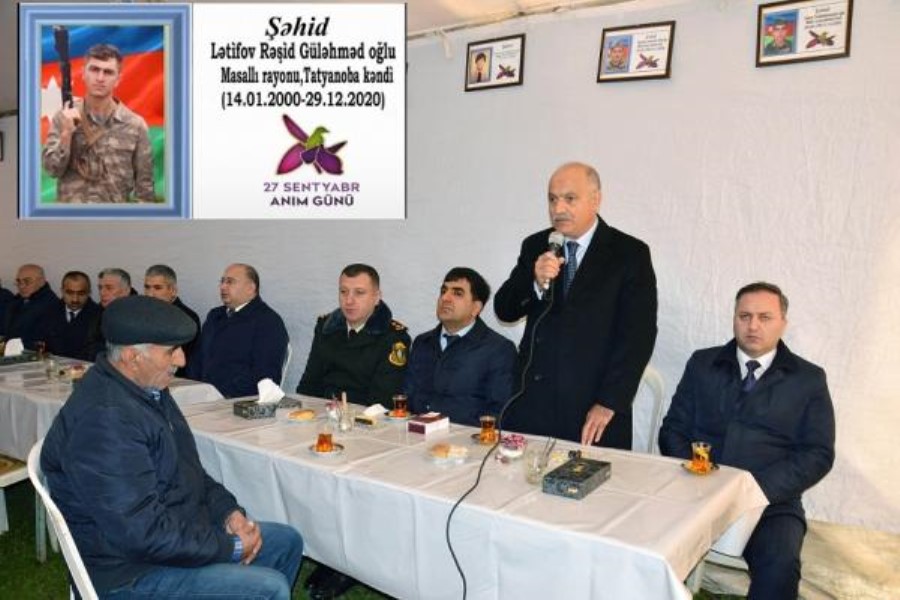 Şəhid Rəşid Lətifovun xatirəsi anılıb