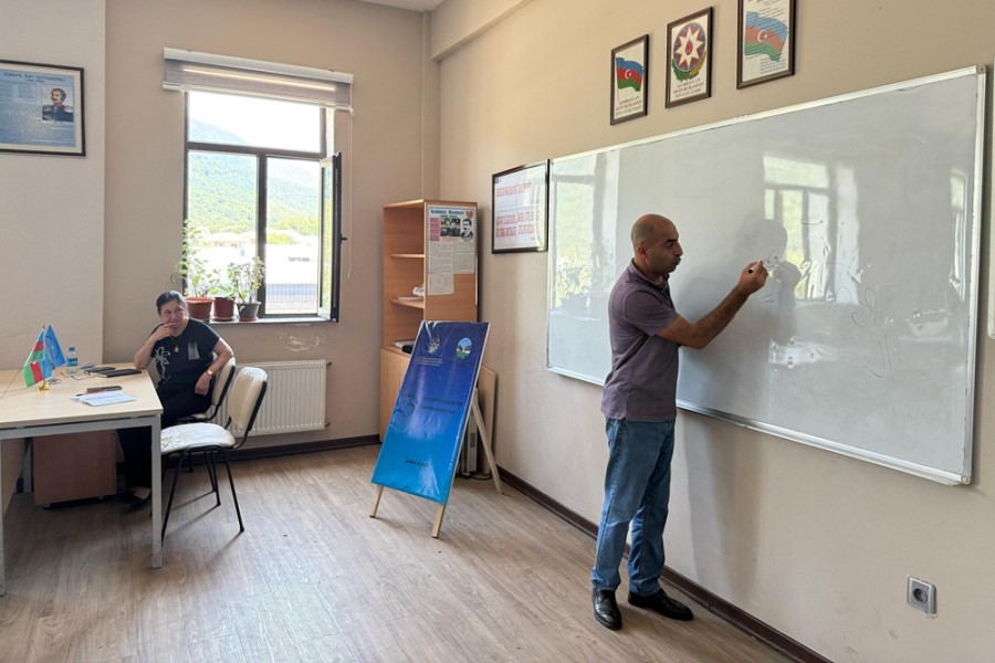 “Qəbələ Yazarlarına Dəstək“ ictimai birliyi layihə çərçivəsində yeddinci təlimini keçirib - FOTOLAR