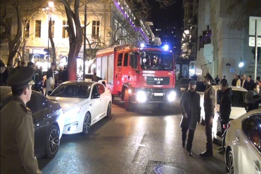 Fövqəladə Hallar Nazirliyi növbəti şərti yanğın təlimi keçirib