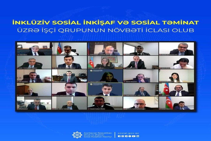 İnklüziv Sosial İnkişaf və Sosial Təminat üzrə İşçi qrupunun növbəti iclası olub