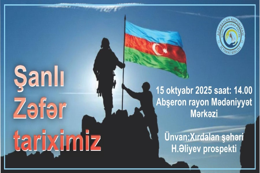 Xırdalanda Zəfərin 5-ci ildönümünə həsr olunmuş tədbir keçiriləcək