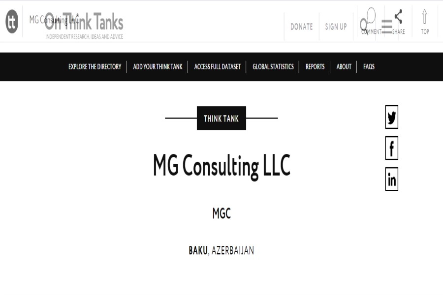 MG Consulting artıq ThinkTank platformasında!