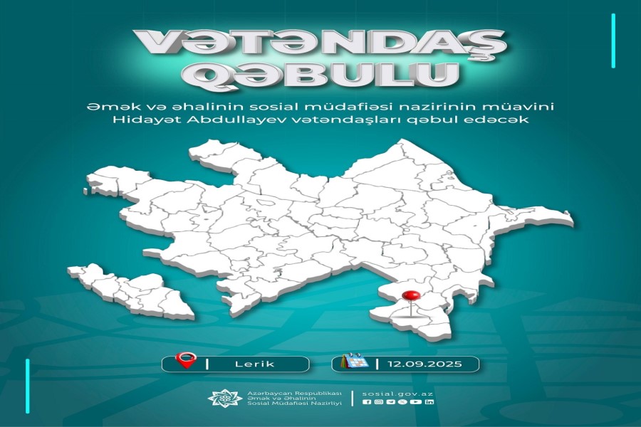 Nazir müavini Hidayət Abdullayev Lerik rayonunda vətəndaşları qəbul edəcək