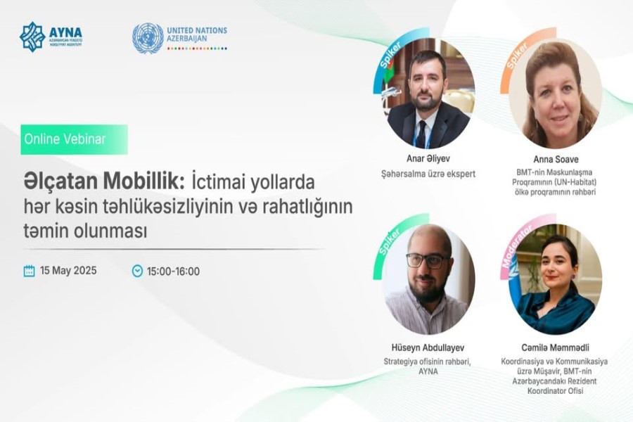 Əlçatan mobillik və yol təhlükəsizliyi müzakirəyə çıxarılır: Vebinar keçirilib