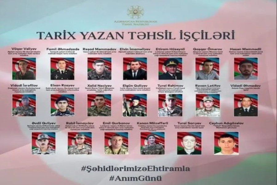 Vətən Müharibəsində şəhid olan müəllimlərimiz