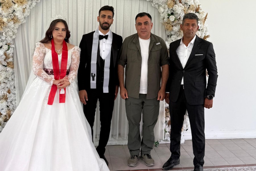 Emin Həsənli şəhid yaxınınln toyunda iştirak edib - FOTOLAR