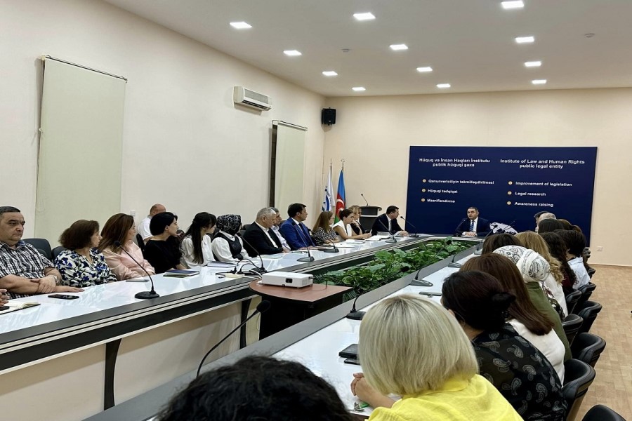 İdarə Heyətinin sədri İnstitut əməkdaşları ilə görüş keçirib - FOTOLAR
