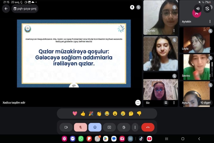 "Gələcəyə sağlam addımlarla irəliləyən qızlar" adlı təlim keçirilib - FOTOLAR
