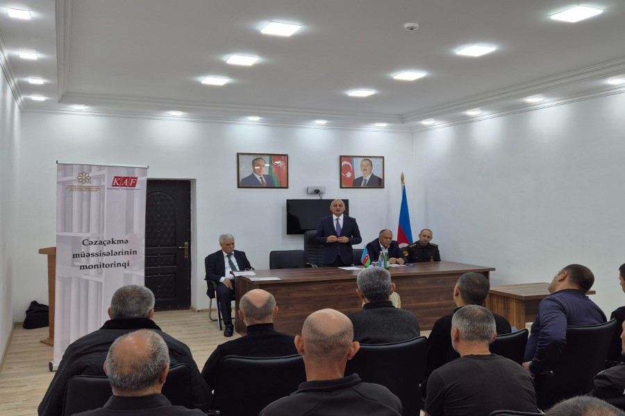 “Konstitusiya” Araşdırmalar Fondu cəzaçəkmə müəssisələrində insan hüquqlarının monitorinqini uğurla başa çatdırdı - FOTOLAR