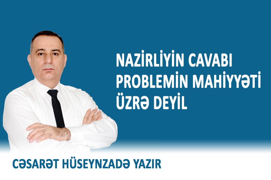 QHT sədri: Nazirliyin cavabı problemin mahiyyəti üzrə deyil