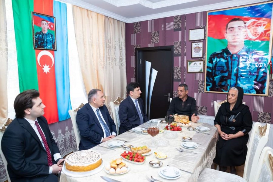 Vətən müharibəsi şəhidi Səbuhi İsgəndərlinin ailəsi ziyarət olunub