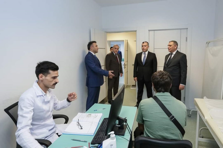 Çağırışçıların yekun tibbi müayinəsinin aparıldığı Tibbi Qiymətləndirmə Mərkəzinə baxış keçirilib