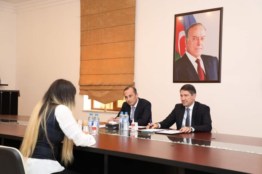 Nazir müavini Anar Kərimov Göyçay rayonunda vətəndaşları qəbul edib