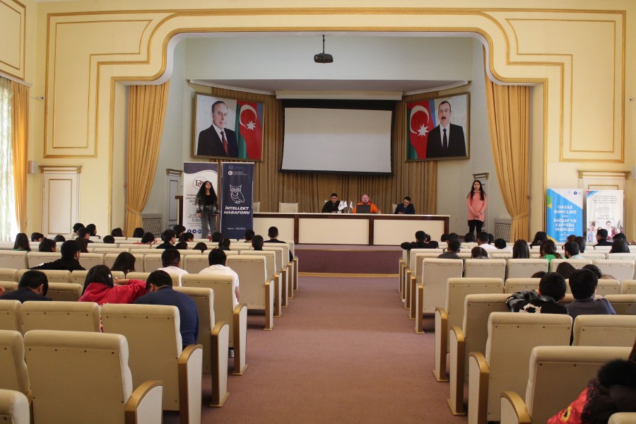 "İntellekt marafonu" layihəsi çərçivəsində yarımfinal mərhələsinin oyunu baş tutub - FOTO