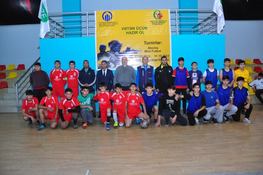 “Vətən üçün hazır ol” adlı mini futbol üzrə Qazax rayon turnirin beşinci günü - FOTOLAR
