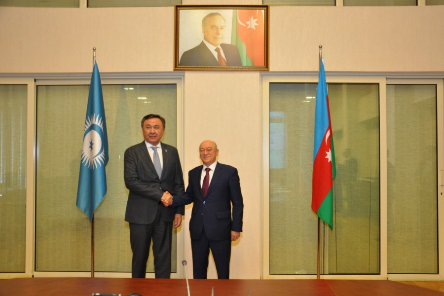 Nazir Kəmaləddin Heydərov Türk Dövlətləri Təşkilatının baş katibi Kubanıçbek Ömüraliyev ilə görüşüb