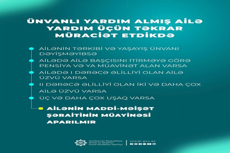 "Ünvanlı sosial yardım proqramı müsbət nəticələr verməkdədir" - PROFESSOR / FOTOLAR