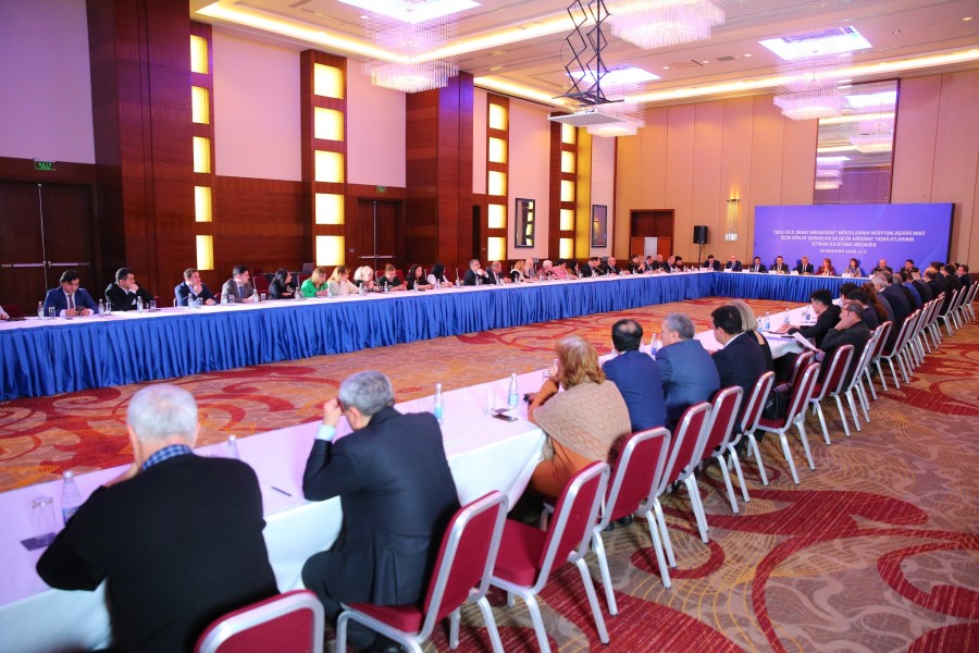 “2023-cü il qrant müsabiqəsi”mövzularının müəyyənləşdirilməsinə həsr olunan ictimai müzakirə keçirilib - FOTO