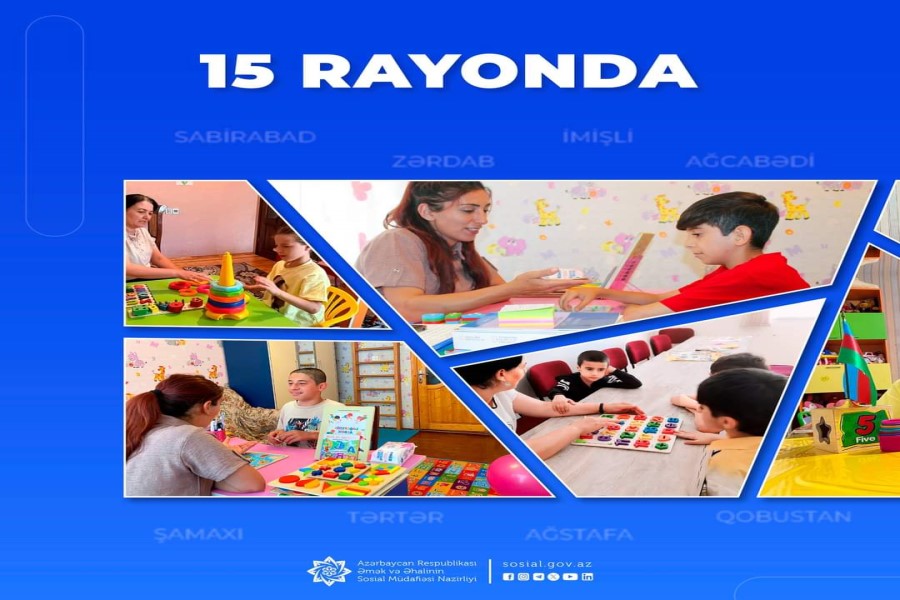 15 rayonda Sosial Reabilitasiya Mərkəzləri fəaliyyətə başlayıb