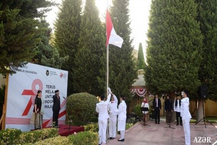 İndoneziyanın Bakıdakı səfirliyində bayraq qaldırıldı